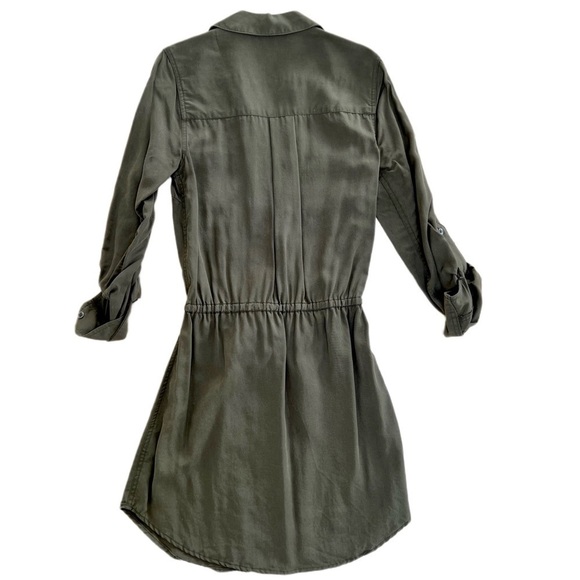 Dex Olive Green Casual Dress - Size XS - Picture 2 of 9